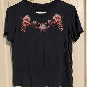 Dark Blue Short Sleeve American Eagle Shirt